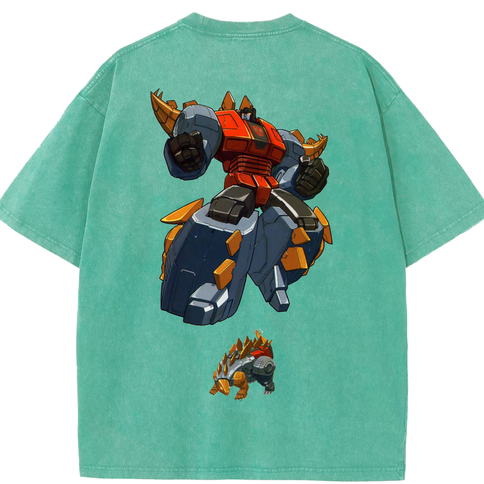 （画像用）  綿100% ヴィンテージ風 半袖Tシャツ（背面プリント）
